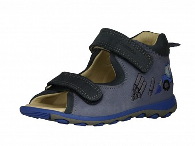 Szamos 4445-10452 Fiú szandál markolós mintával - kék