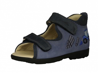 Szamos 4445-10709 Fiú supinált szandál markolós mintával - kék